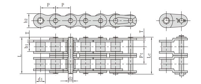 60HSP-2_<font color='red'>旋<font color='red'>耕機</font></font>鏈條_農機鏈