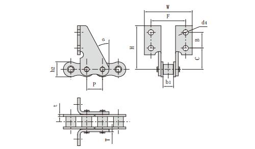 聯合收割機鏈_農機鏈條