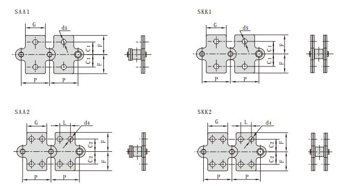 C2080H_<font color='red'>C216A</font>HL_雙節距輸送鏈