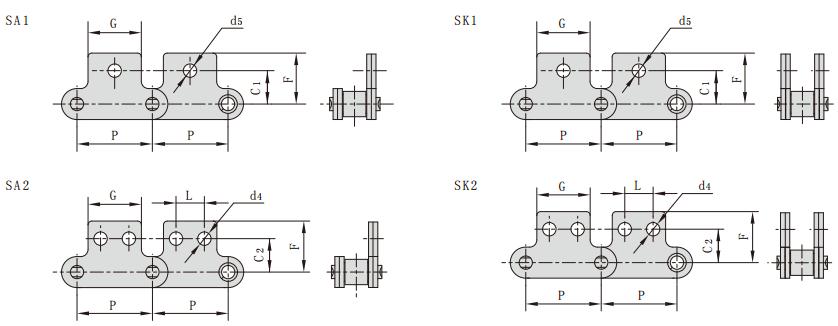 C2060SK2_雙節(jié)距單側(cè)雙側(cè)直